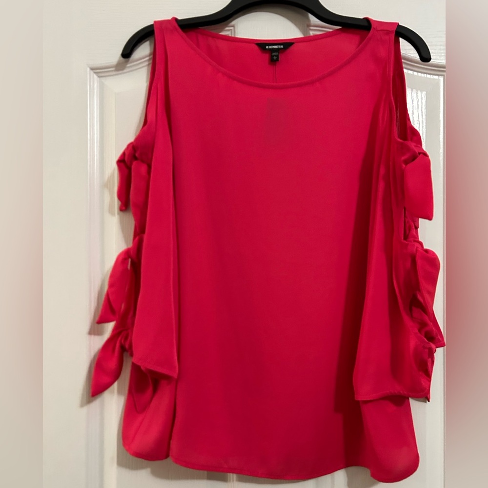 Express Women's Blouse with Bow Accents